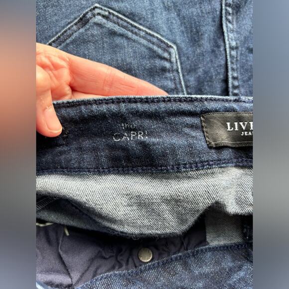 Liverpool The Capri Sexy Slimming Dark Wash Stretch Denim Jeans Size 4/27 - Picture 6 of 10